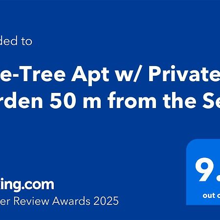 Pine-Tree Apt W/ Private Garden 50 M From The Sea Golem  Exterior photo