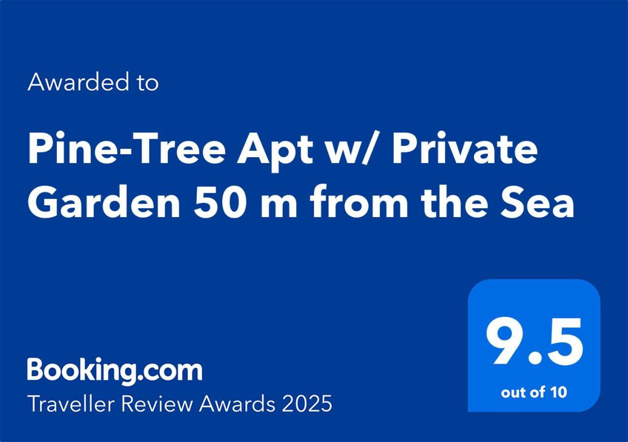 Pine-Tree Apt W/ Private Garden 50 M From The Sea Golem  Exterior photo